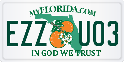 FL license plate EZZU03