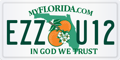 FL license plate EZZU12