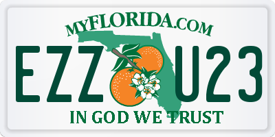 FL license plate EZZU23