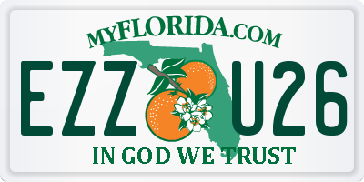 FL license plate EZZU26