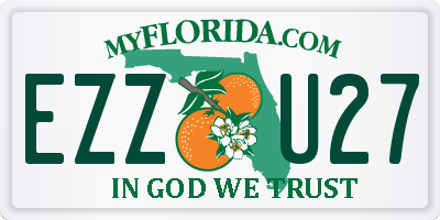 FL license plate EZZU27