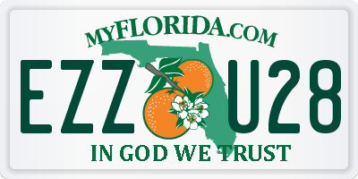 FL license plate EZZU28