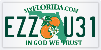 FL license plate EZZU31