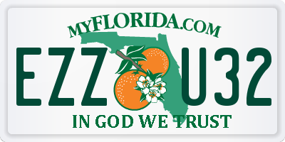 FL license plate EZZU32