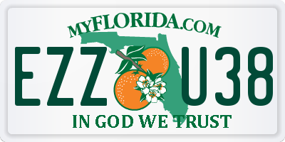 FL license plate EZZU38