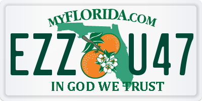 FL license plate EZZU47