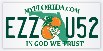 FL license plate EZZU52