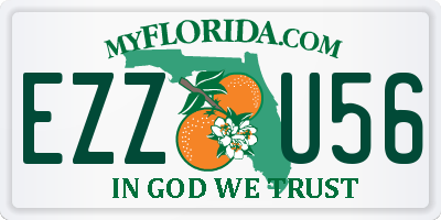 FL license plate EZZU56