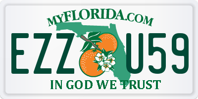 FL license plate EZZU59