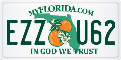 FL license plate EZZU62