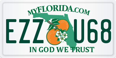 FL license plate EZZU68