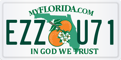 FL license plate EZZU71