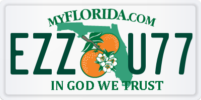 FL license plate EZZU77