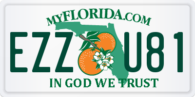 FL license plate EZZU81