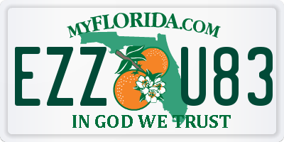 FL license plate EZZU83