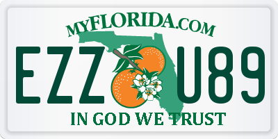 FL license plate EZZU89