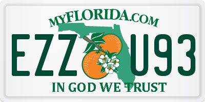 FL license plate EZZU93