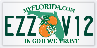 FL license plate EZZV12