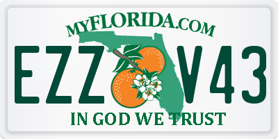 FL license plate EZZV43