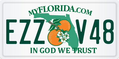 FL license plate EZZV48