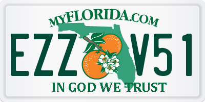 FL license plate EZZV51