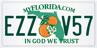 FL license plate EZZV57