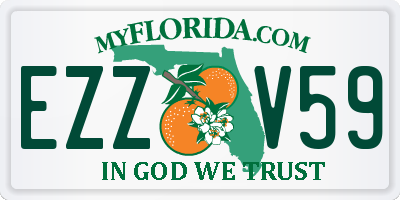 FL license plate EZZV59