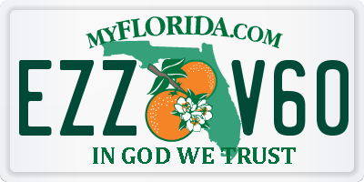 FL license plate EZZV60