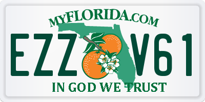 FL license plate EZZV61