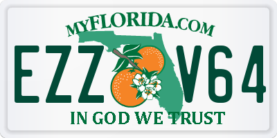 FL license plate EZZV64