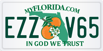 FL license plate EZZV65