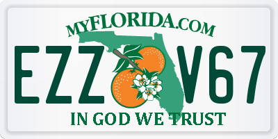 FL license plate EZZV67