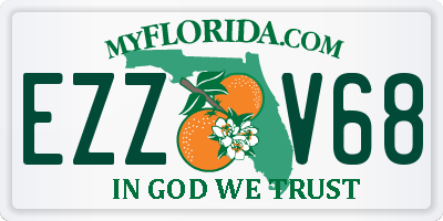 FL license plate EZZV68