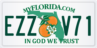 FL license plate EZZV71