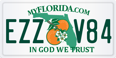 FL license plate EZZV84