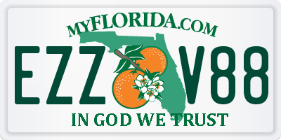 FL license plate EZZV88