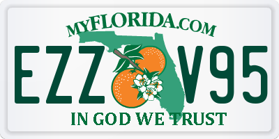 FL license plate EZZV95