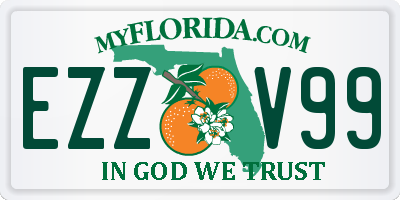 FL license plate EZZV99