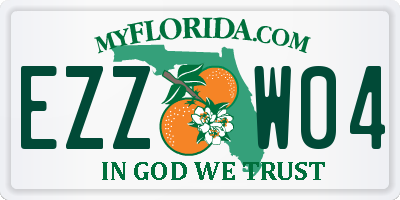 FL license plate EZZW04