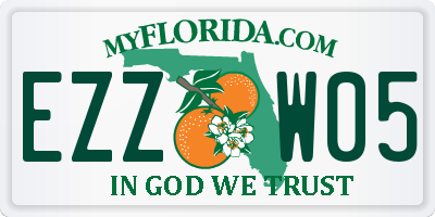 FL license plate EZZW05