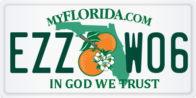 FL license plate EZZW06