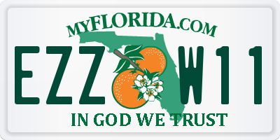 FL license plate EZZW11