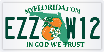 FL license plate EZZW12