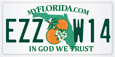 FL license plate EZZW14