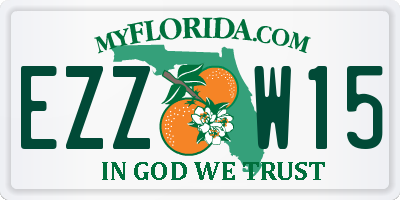 FL license plate EZZW15