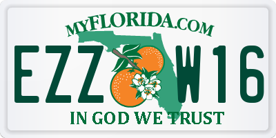 FL license plate EZZW16