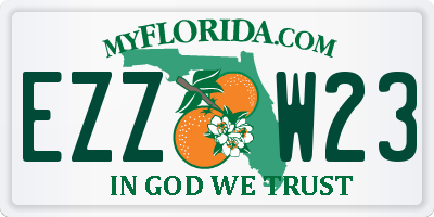 FL license plate EZZW23