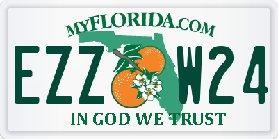 FL license plate EZZW24