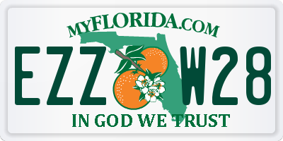 FL license plate EZZW28