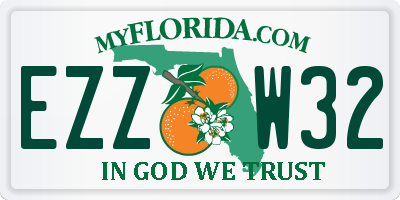 FL license plate EZZW32